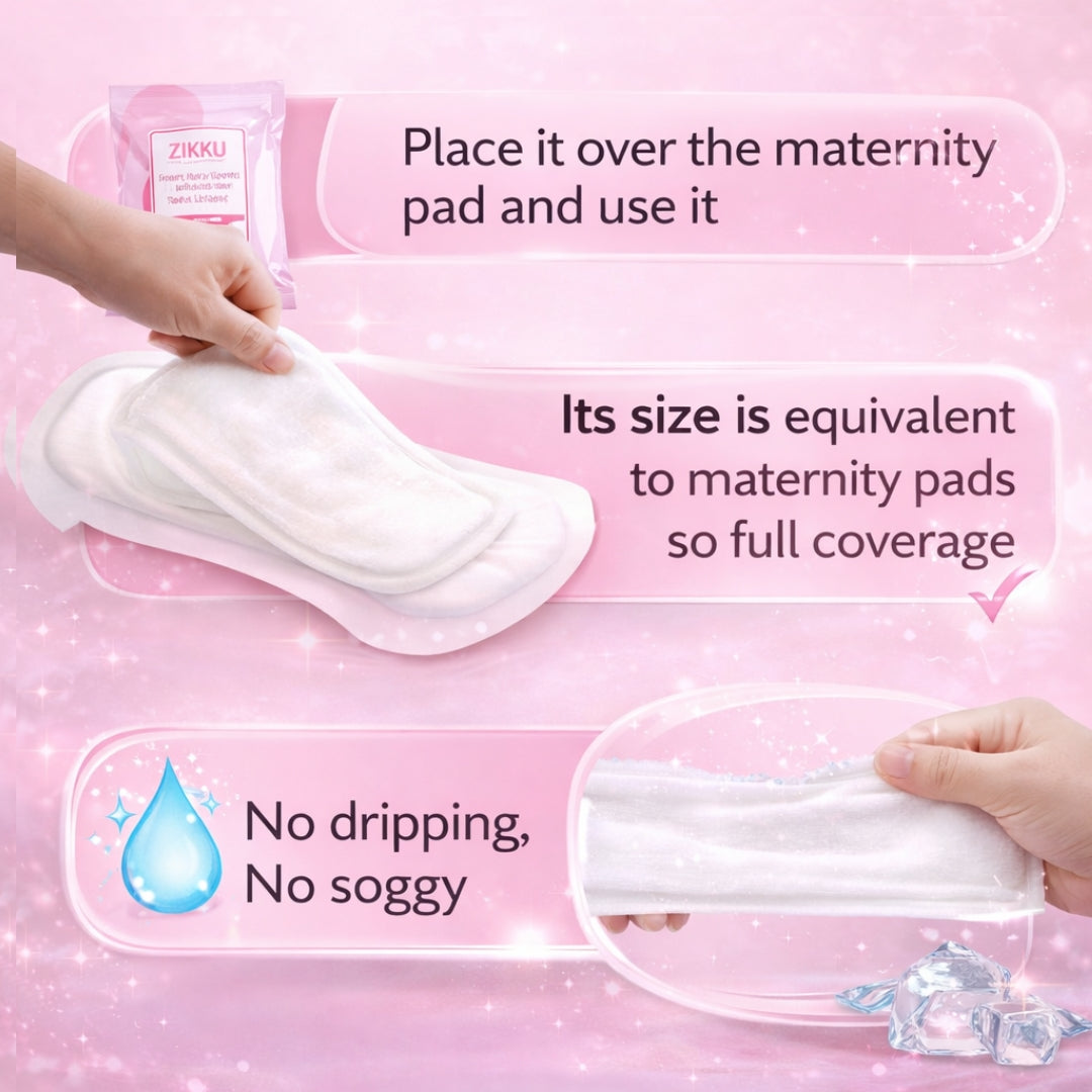 Soft Breathable Maternity Cooling Pads Pack of 24 for Postpartum Care & Perineal Relief