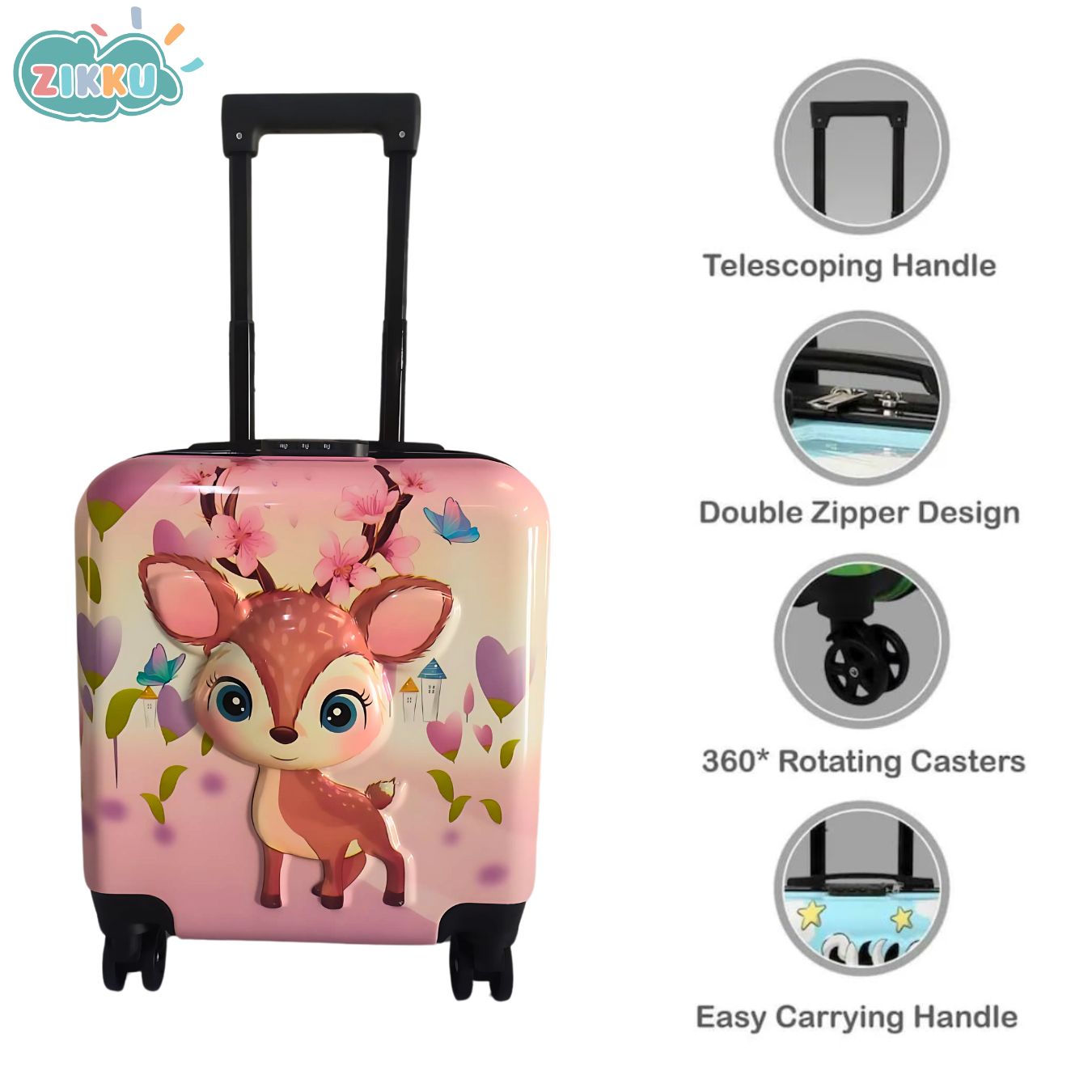 Tiny Deer Explorer Trolley Bag