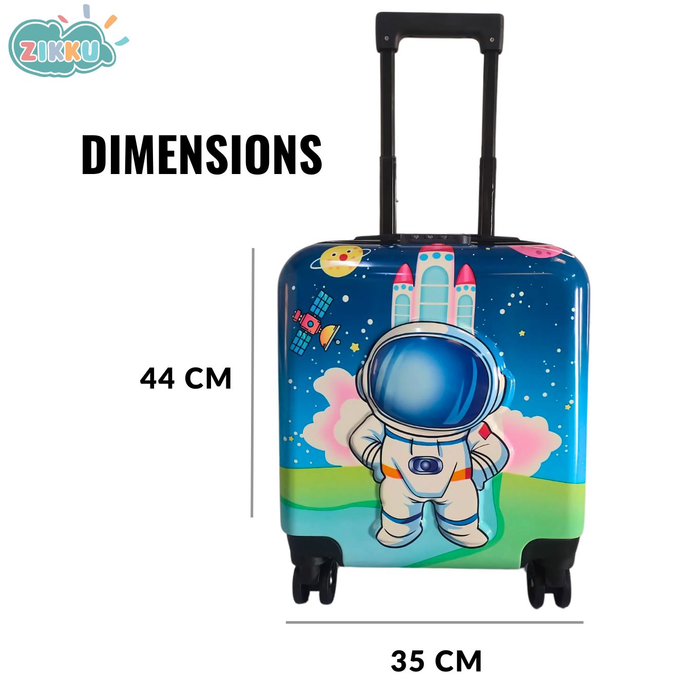 Blue Astronaut Voyager Trolley Bag