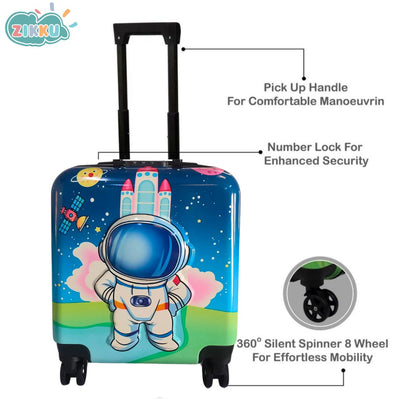 Blue Astronaut Voyager Trolley Bag