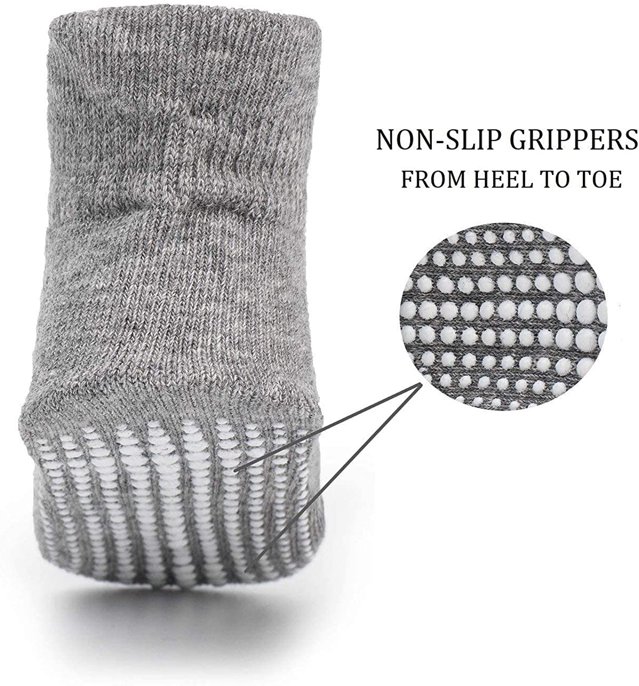 Zikku Anti Skid Socks Combo for Boys and Girls (1-3 Years) – Associated  Health Care