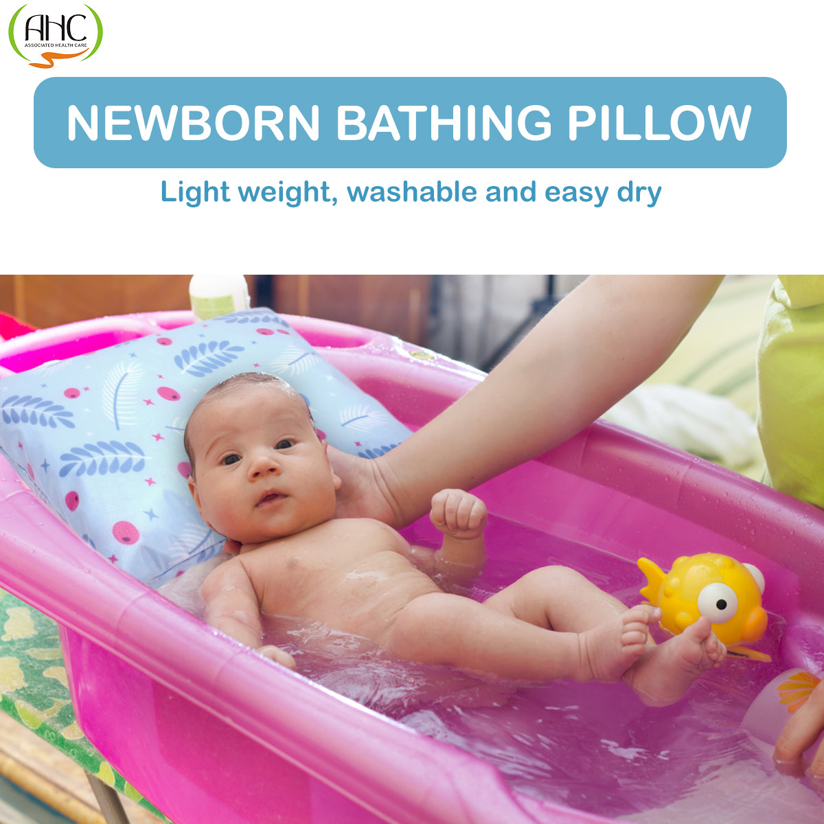 Newborn Waterproof Bathing Pillow for Bathing Chair/Tub/Sheet