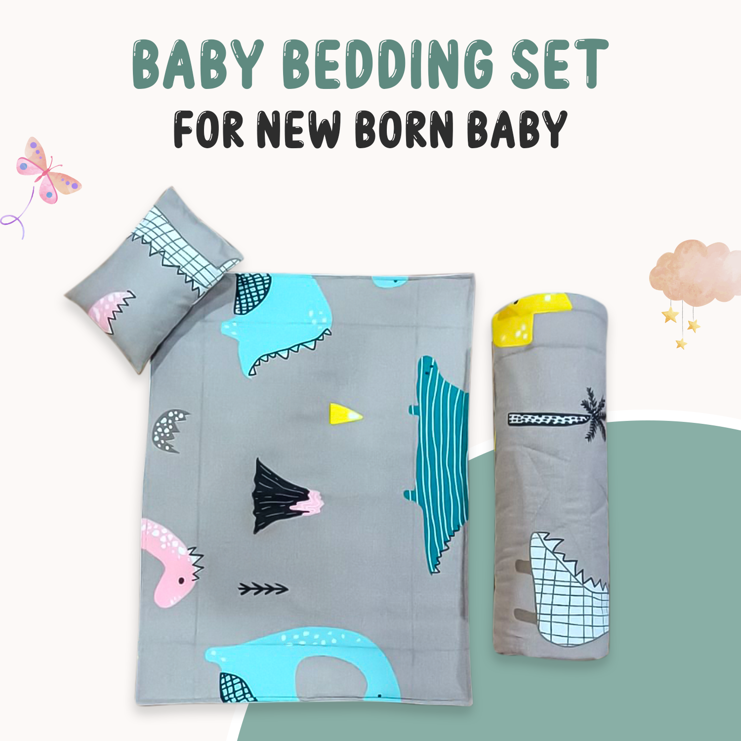 Dino Baby Bedding Set