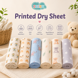 Printed Dry Sheets for Baby - Pack of 6 - Value Pack