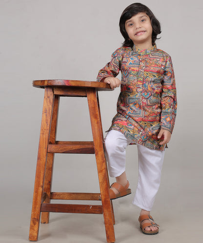 Regal Bloom Kurta Set (Unisex)