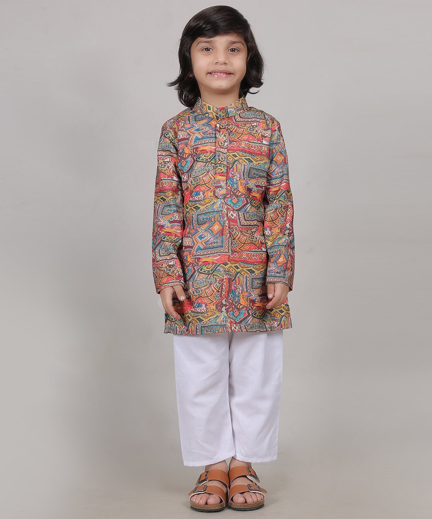 Regal Bloom Kurta Set (Unisex)