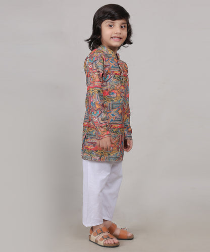 Regal Bloom Kurta Set (Unisex)