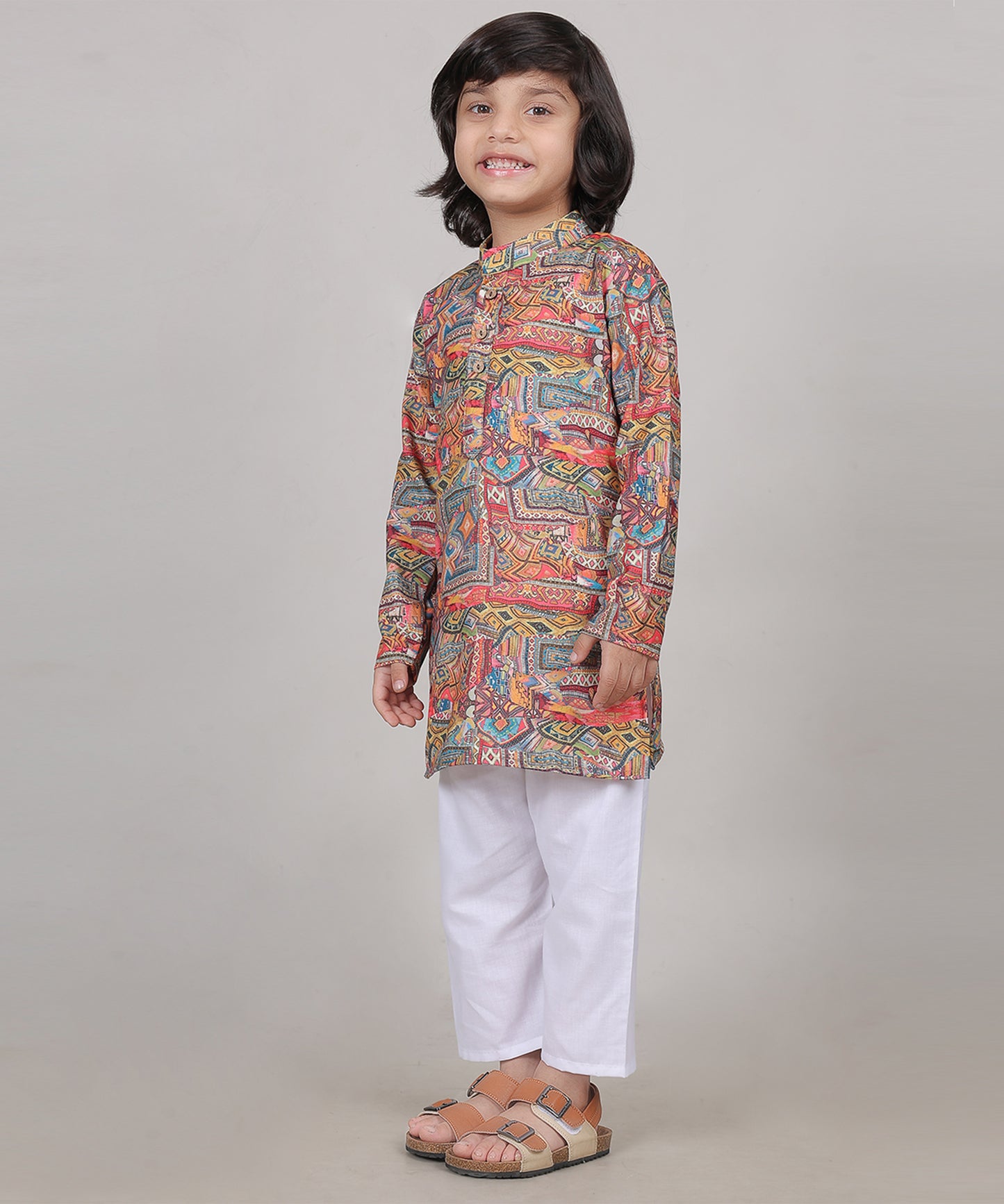 Regal Bloom Kurta Set (Unisex)