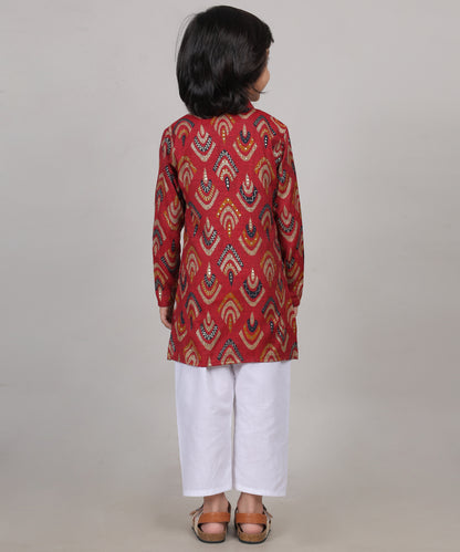 Majestic Maroon Kurta Set (Unisex)