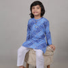 Royal Bandhni Blue Kurta Set (Unisex)