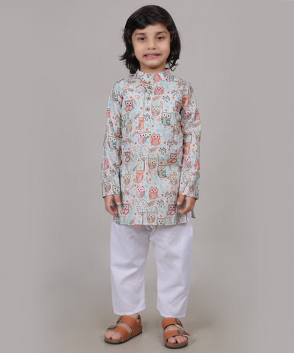 Owl Parade Kurta Set (Unisex)