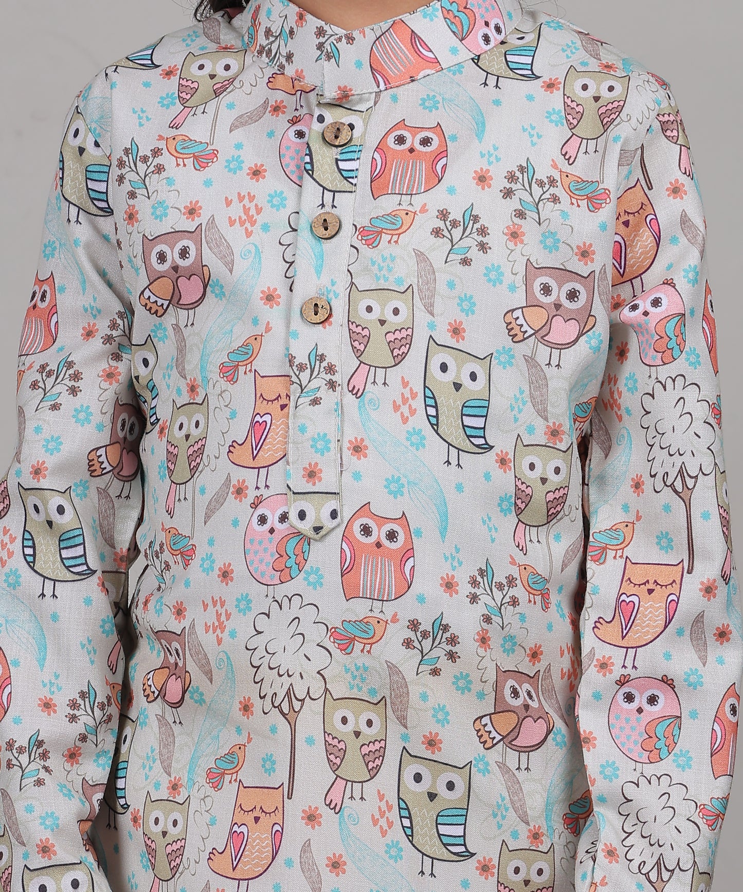 Owl Parade Kurta Set (Unisex)