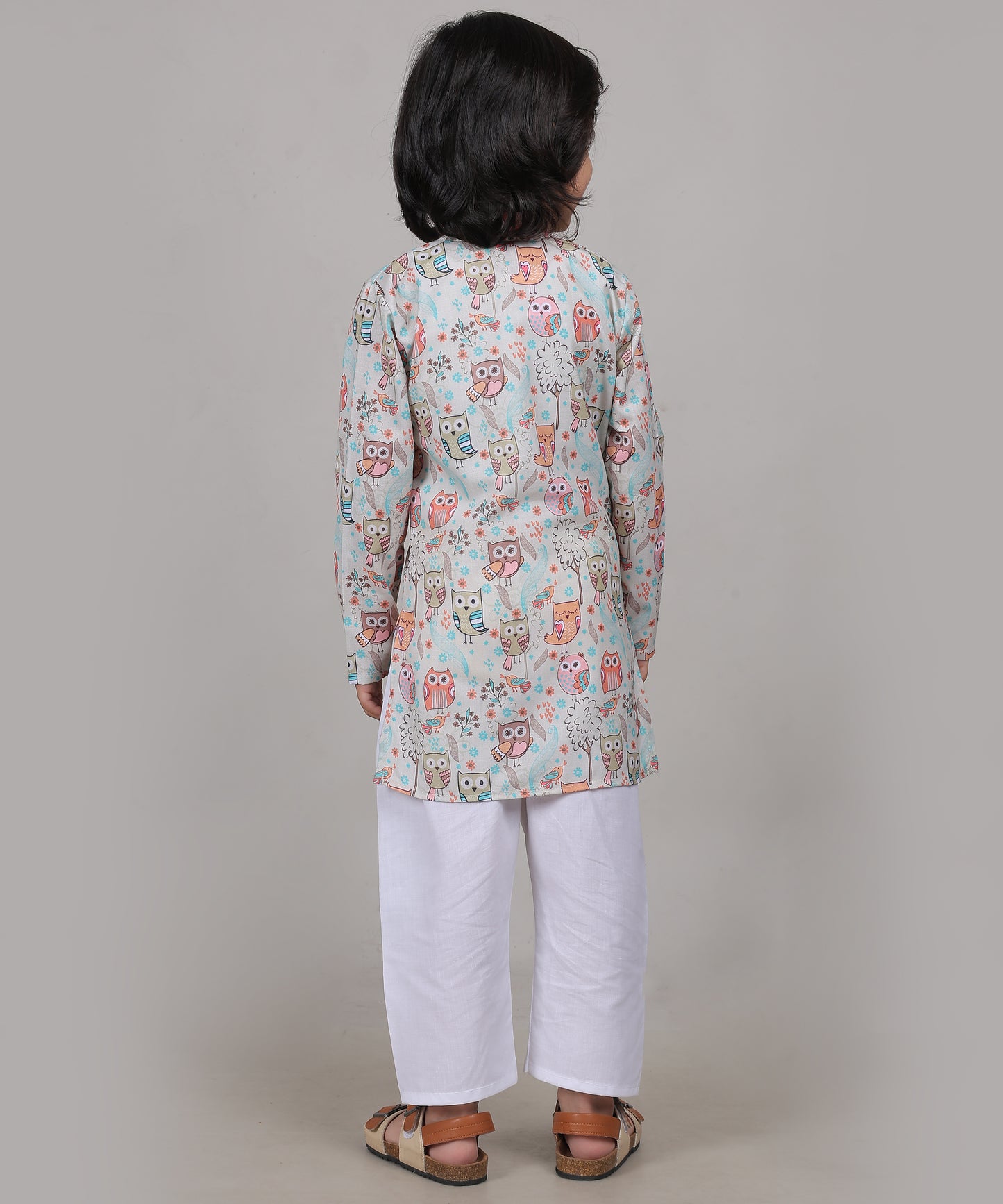 Owl Parade Kurta Set (Unisex)