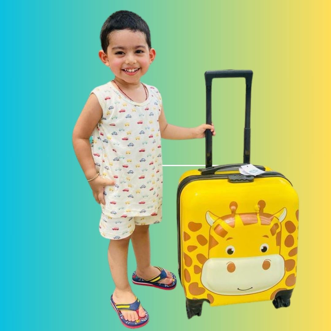 Giraffe Safari Trolley Bag/Suitcase