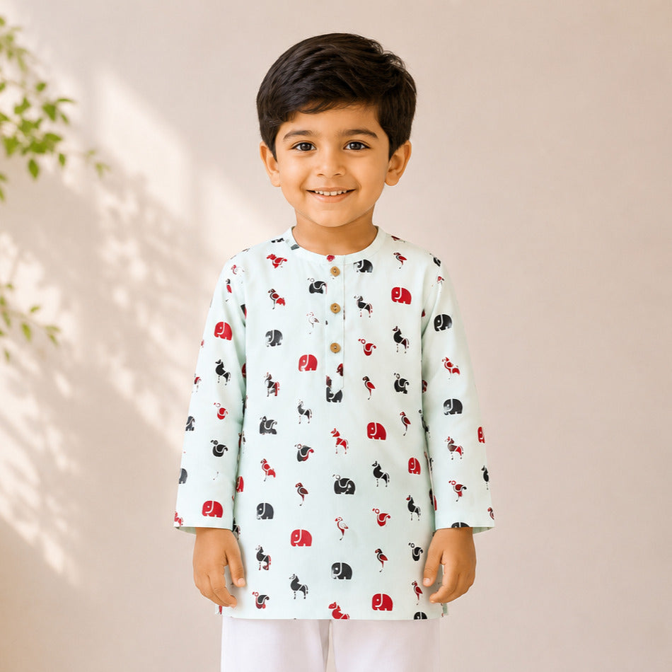 Forest Friends Kurta Set (Unisex)