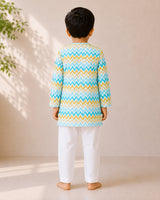 Spring Zig-zag Kurta Set (Unisex)