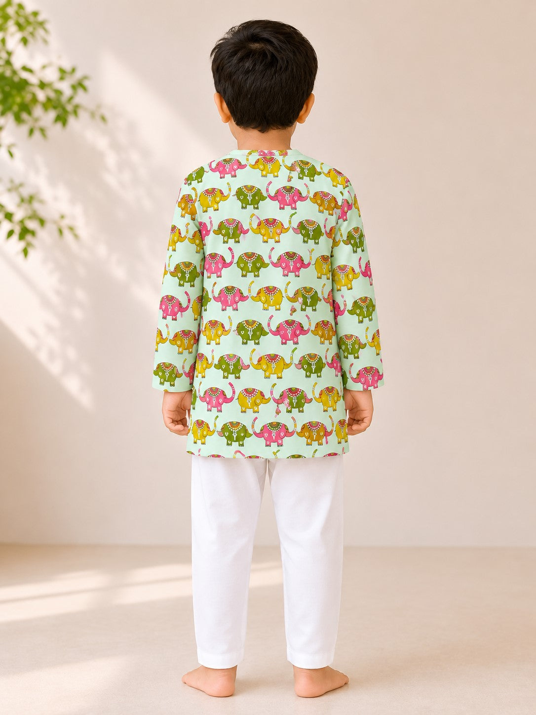 Elephant Carnival Kurta Set (Unisex)
