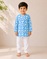 Bluebird Blossom Kurta Set (Unisex)