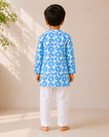 Bluebird Blossom Kurta Set (Unisex)