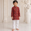 Majestic Maroon Kurta Set (Unisex)