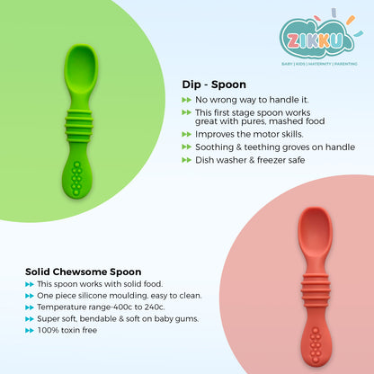 First Stage Self-Feeding Training Spoons