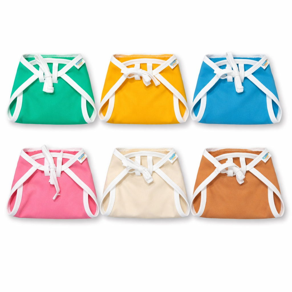 Zikku Washable Cotton Cloth Nappies pack of 6
