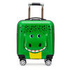 Green Croco Cabin Trolley Bag/Suitcase