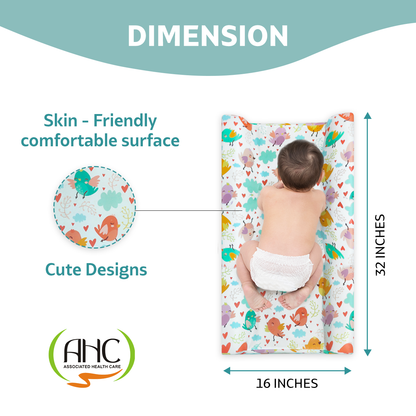 Diaper Changing and Massage Bed/Pad with Safety Belt for Newborn