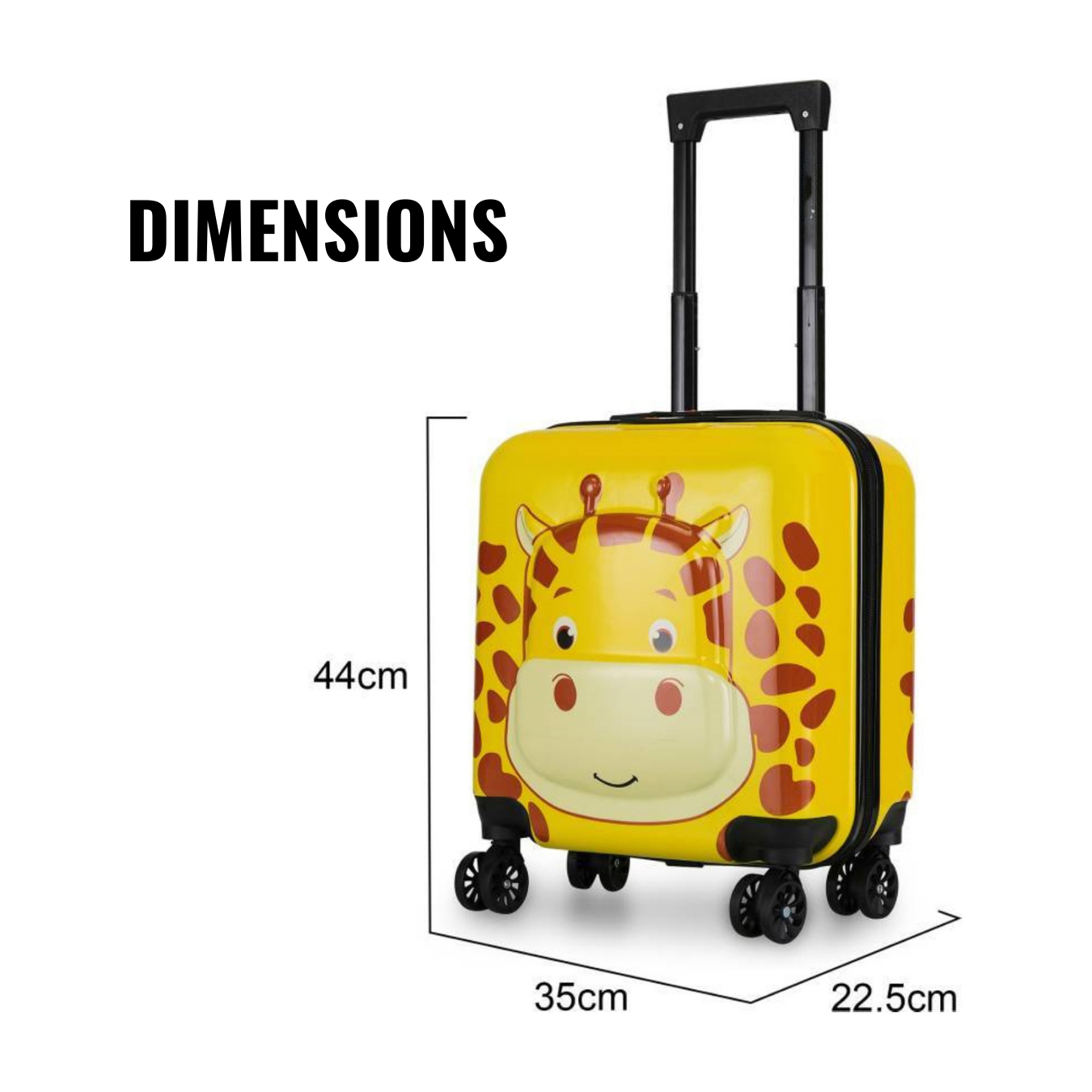 Giraffe Safari Trolley Bag/Suitcase