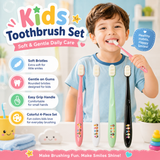 Ultra Soft Toothbrush With Micro Nano Bristles With Tongue Cleaner for kids (Pack of 4)