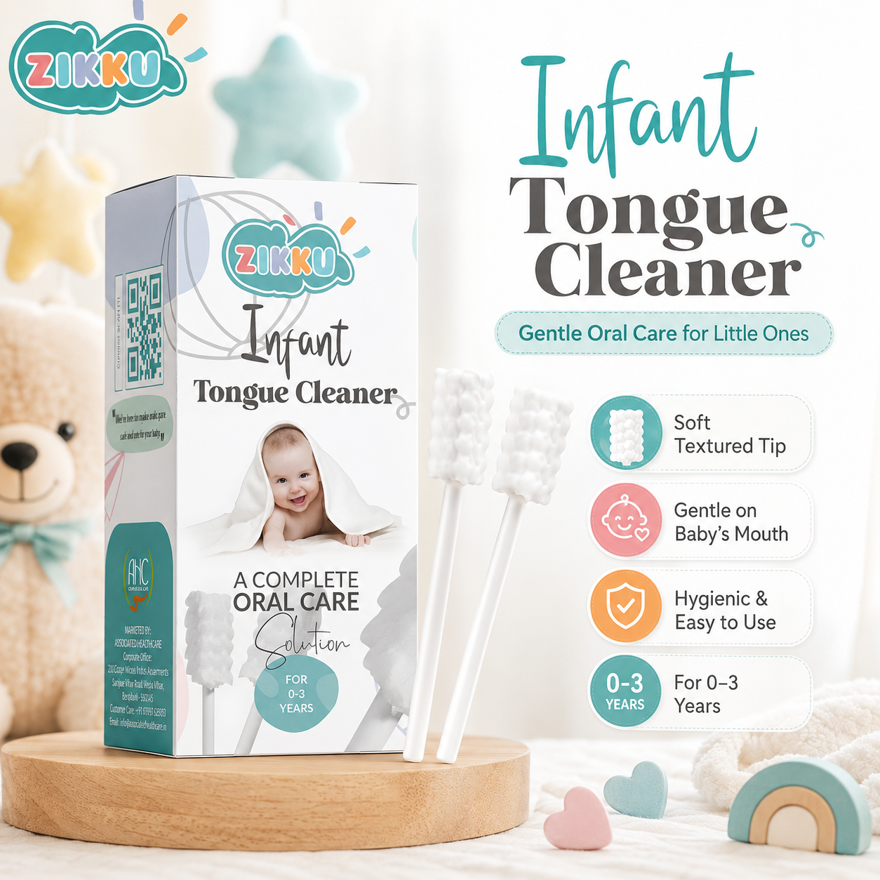 Infant Tongue Cleaner (Pack of 15 Pcs)