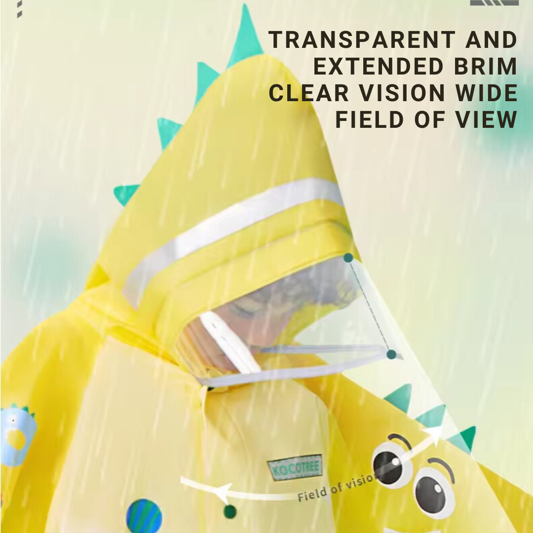 3D Kids Rain Coat