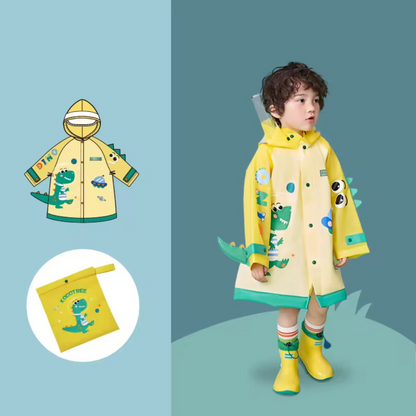 3D Kids Rain Coat