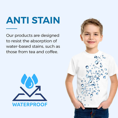 Water Resistant/Repellent T-shirt for Kids (White)