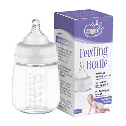 Newborn Feeding Bottle with Anti-Colic Venting System (180 ml)