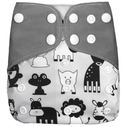 Reusable Cloth Diapers with Insert for Babies 0-3 Years