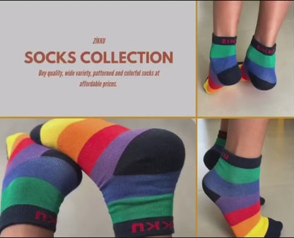 Playful & Funky Ankle Length Socks for Kids (3-11 Years)