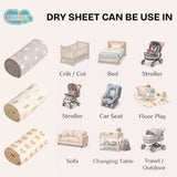 Printed Dry Sheets for Baby - Pack of 6 - Value Pack