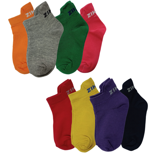 Ankle Length Socks Combo for Kids (6-9 Years)