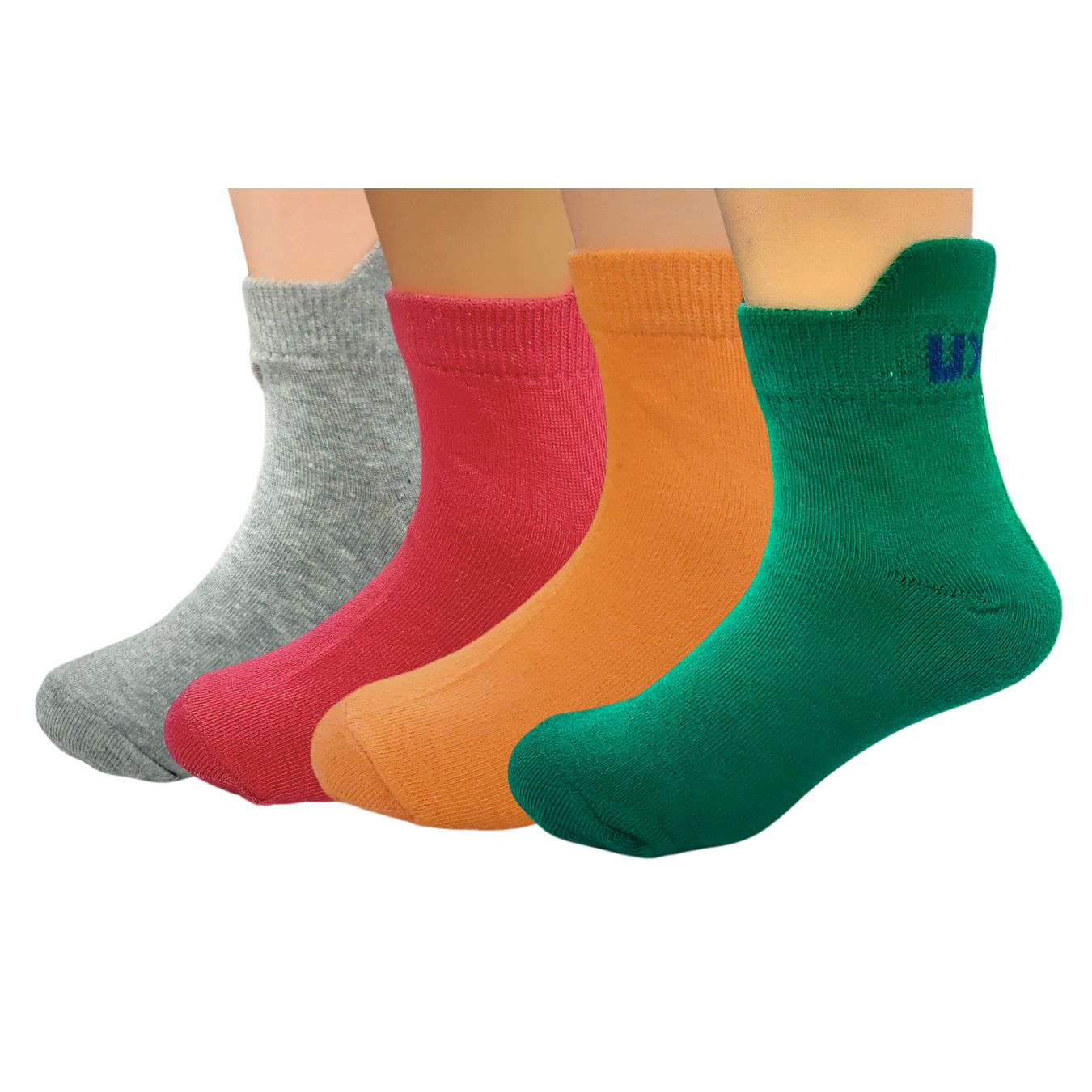 Ankle Length Colorful Socks Combo for Kids (6-9 Years, Select Any 3 Pairs)