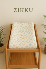 Diaper Changing and Massage Bed/Pad with Cover (Teddy Pad+Flower Cover))