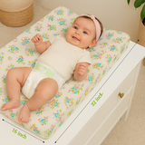 Diaper Changing and Massage Bed/Pad with Cover (Teddy Pad+Flower Cover))